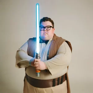 overweight-nerd-holding-light-saber
